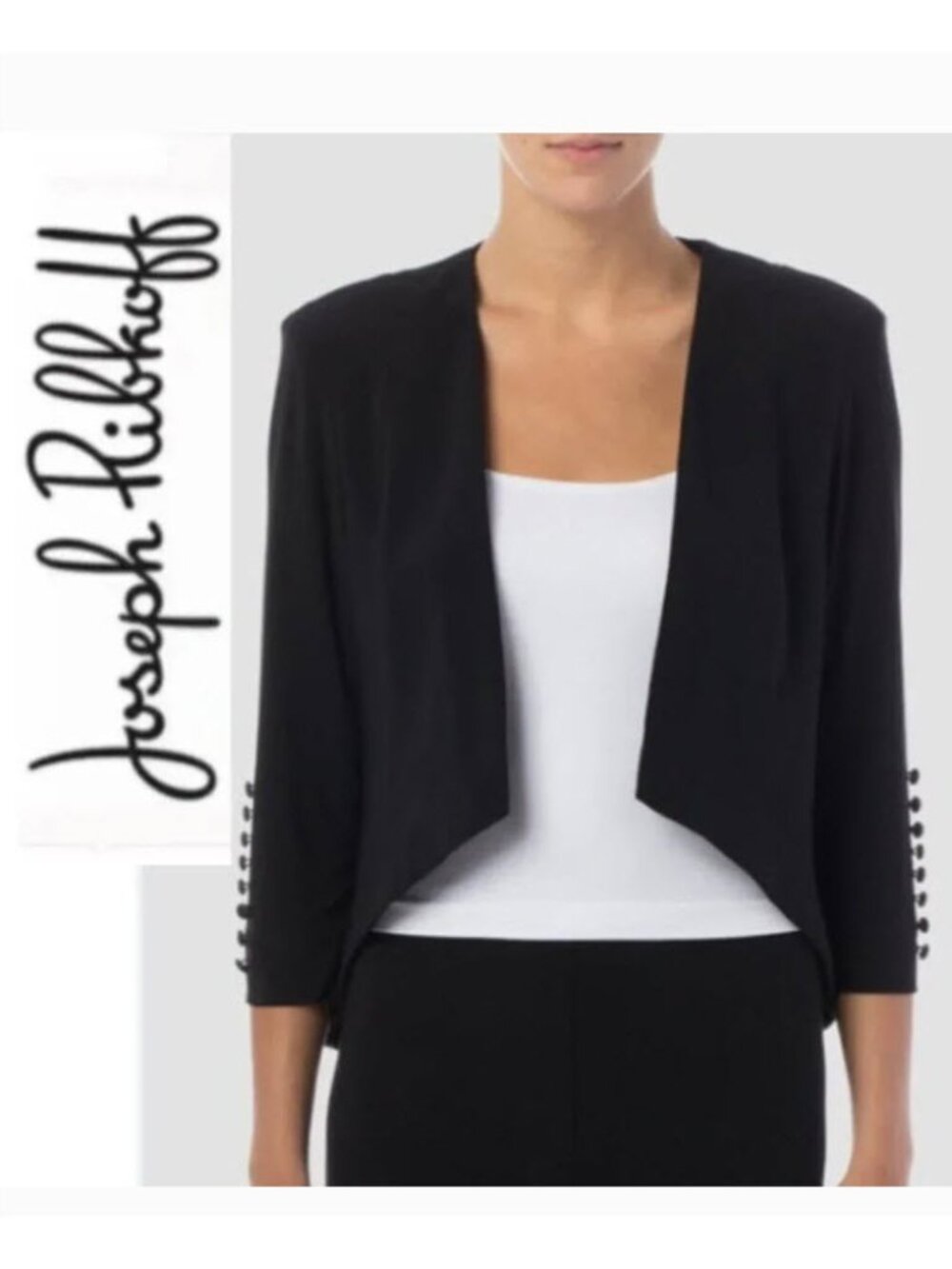 Joseph Ribkoff Black Blazer Jacket Size 10